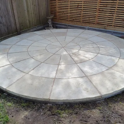 Olde York Paving FULL Circle Kit D3.6m - Worn Limestone