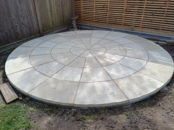 Olde York Paving FULL Circle Kit D3.6m - Worn Limestone