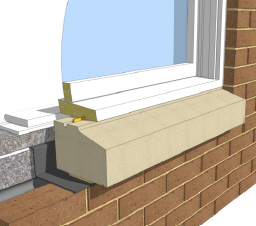Two Brick Sill - without stools 200mm width window cill | Kobocrete