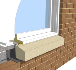 Two Brick Sill - without stools 150mm width window cill | Kobocrete