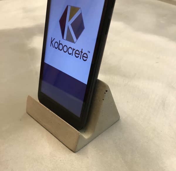 Polished Concrete Mobile Phone Holder Stand Unit