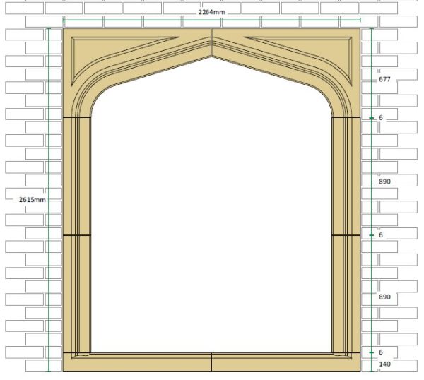 Gothic Cast Stone Door Surround | Kobocrete