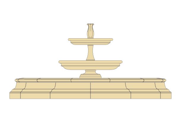 Classical Tiered Cast Stone Fountain | Kobocrete