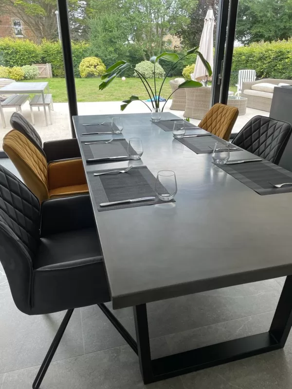 Large 8 Seater Polished Concrete Table