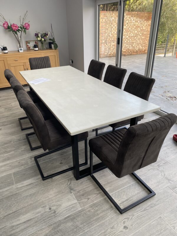 Large Polished Concrete Table