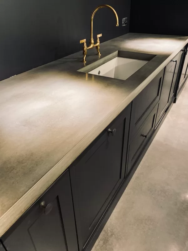 Light Grey Concrete Kitchen Worktops