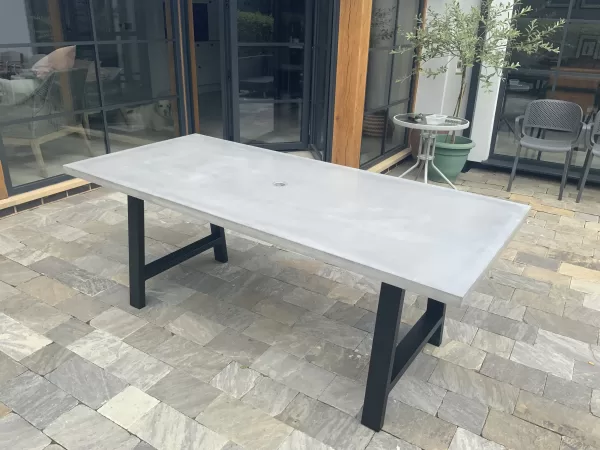 The Kobocrete Axminster Polished Concrete Outdoor Table