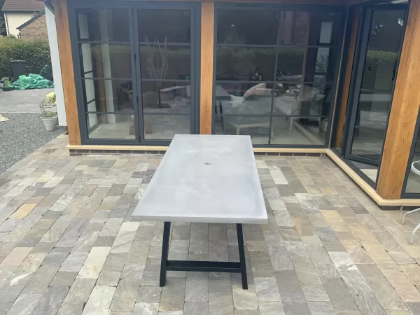 The Kobocrete Axminster Polished Concrete Outdoor Table