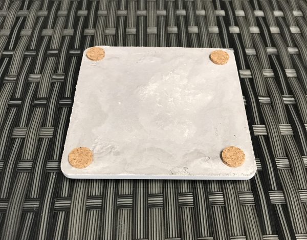 Polished Concrete Tea and Drinks Coaster x4
