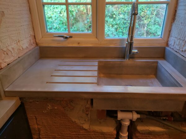 Polished Concrete Sink Basin
