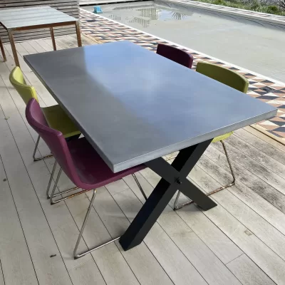 Axminster Polished Concrete Outdoor Table
