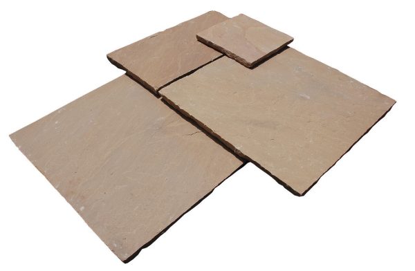 Strata Whitchurch Golden Sandstone Paving Slabs 15.25m2 - Mixed Sized Patio Pack