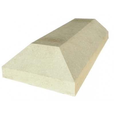 Dry Cast Stone Chamfered 11 inch 2 Brick Coping End | Kobocrete