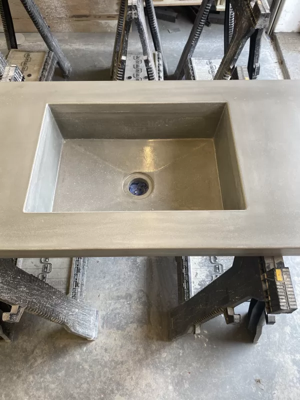 Polished Concrete Vanity Sink Bowl