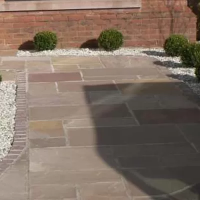 Strata Kendal Autumn Sandstone Paving Slabs 23.10m2 - Mixed Sized Patio Pack
