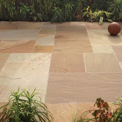 Strata Kendal Camel Sandstone Paving Slabs 23.10m2 - Mixed Sized Patio Pack